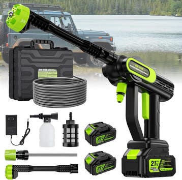 Accu Hogedrukreiniger 6-in-1 | Retour deal | OP = OP, Tuin en Terras, Verzenden, Zo goed als nieuw, Accu, Viking Choice