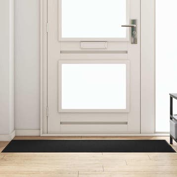vidaXL Deurmat Zwart 60 x 180 cm 100% Polyamide, Verzenden