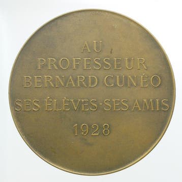 Frankrijk. Médaille Bronze Professeur Bernard Cuneo,