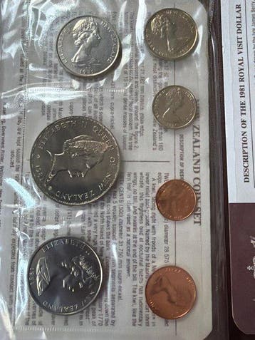 Nouvelle-Zélande. 1981 Coin Set - 7 pcs (Sans prix de