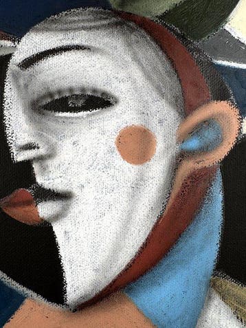 Jone Hopper - Portrait au chapeau à fleurs