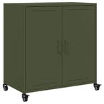Olijfgroen Dressoir Staal | Tweede Kansje | OP = OP!, Huis en Inrichting, Kasten | Dressoirs, Verzenden, Nieuw, 50 tot 100 cm