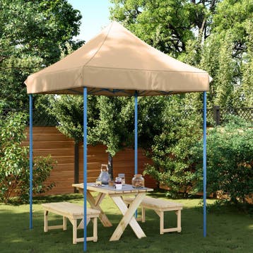 vidaXL Partytent inklapbaar pop-up 200x200x306 cm beige, Verzenden, Nieuw