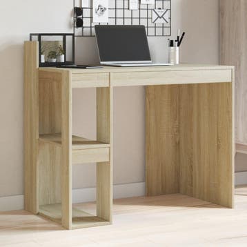 vidaXL Bureau 103,5x56,5x94 cm bewerkt hout sonoma, Verzenden