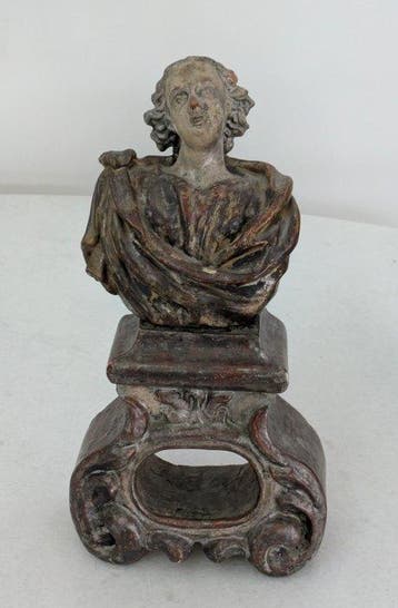 sculptuur, Figura allegorica - Porta Reliquiario - 34 cm -