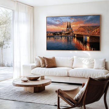 Iconica - Cologne Cathedral: Sunset on the Rhine - unique