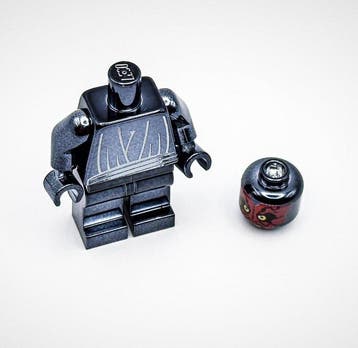 Lego Minifigurine - Star Wars - Chrome Black Darth Maul Star
