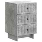 vidaXL Nachtkastje met lade Betongrijs 43 x 41 x 66,5 cm, Huis en Inrichting, Slaapkamer | Nachtkastjes, Verzenden, Nieuw