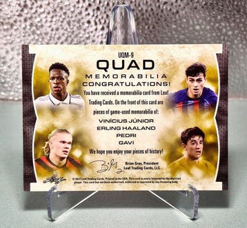 Leaf Ultimate Soccer Erling Haaland, Vini Jr., Pedri , Gavi