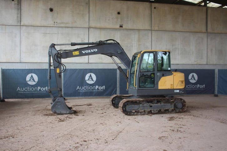 Veiling: Rupsgraafmachine Volvo EC80D Diesel 2015, Zakelijke goederen, Machines en Bouw | Kranen en Graafmachines, Ophalen