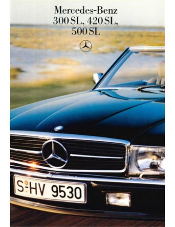 1985 MERCEDES BENZ SL BROCHURE FRANS