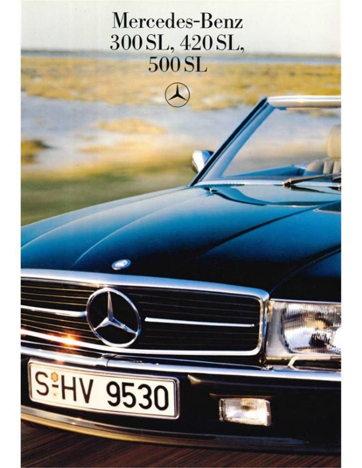 1985 MERCEDES BENZ SL BROCHURE FRANS, Boeken, Auto's | Folders en Tijdschriften