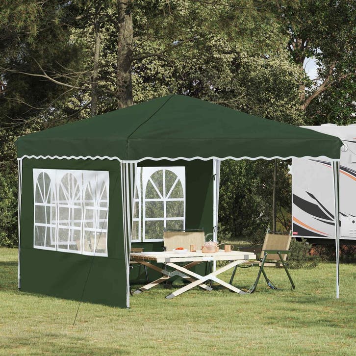 vidaXL Pop-up Feesttent 288 x 288 x 245 cm Groen Oxford Stof, Jardin & Terrasse, Tonnelles, Envoi