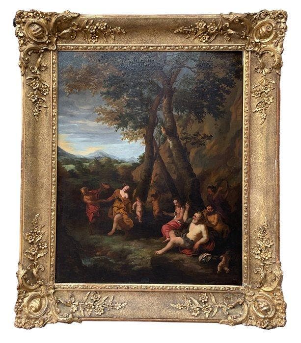 Gerard I Hoet (1648-1733), Attrib. - Baccanale, Antiek en Kunst, Kunst | Schilderijen | Klassiek