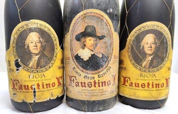 1987 Bodegas Faustino I gran reserva x1 & 1987 Faustino V,, Verzamelen, Wijnen, Nieuw