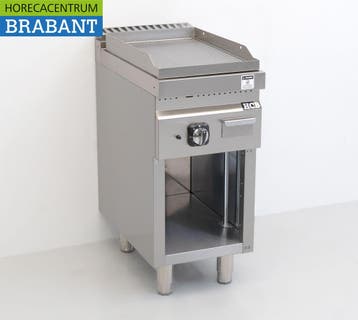 HCB RVS Bakplaat Geribbeld 6,5 kW GAS 40 cm Horeca, Zakelijke goederen, Ophalen of Verzenden, Nieuw in verpakking