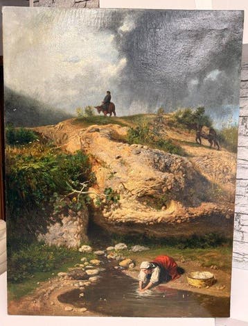 Nicola Palizzi (1820–1870) - Sosta lungo il cammino - XL