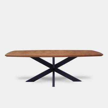 Tafel Deens Ovaal Eikenhout  Matrix  140x90
