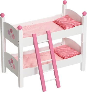 Houten poppenbed 2-in-1 | Retour deal | Sla je slag, Kinderen en Baby's, Verzenden, Zo goed als nieuw, Accessoires