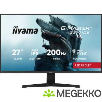 Iiyama G-Master G2771QS-B1 27  Quad HD IPS 200Hz Gaming, Verzenden, Nieuw