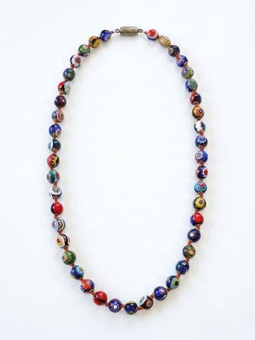 Murano-glas - Halsketting - Millefiori