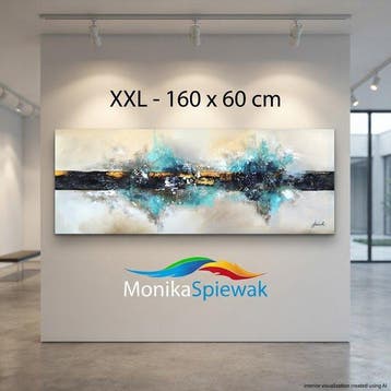Monika Spiewak - Abstract - Oil Painting Stretched On The