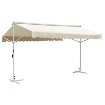 vidaXL Luifel vrijstaand 500x300 cm crème, Verzenden