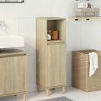 Hoge badkamerkast sonoma eiken - Tweede kansje, OP = OP!, (Half)hoge kast, Minder dan 50 cm, Verzenden, 100 tot 150 cm