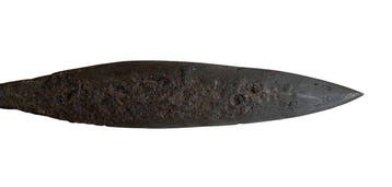 Viking Zeer grote ijzeren speerpunt (Zonder minimumprijs)