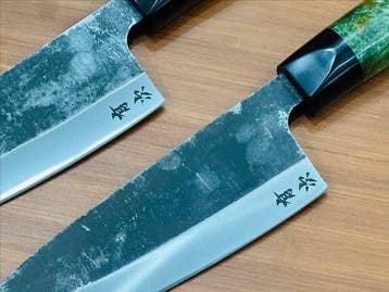 Keukenmes - Deba - Met de hand vervaardigde Deba-messenset
