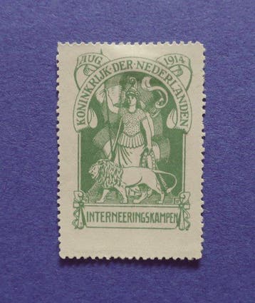 Nederland 1916 - Internering IN1 Nederlandse Maagd, Gestempeld