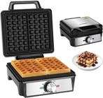 Wafelijzer - Wafelmaker - 2 Wafels - 1600W - RVS - Aigostar, Verzenden, Nieuw