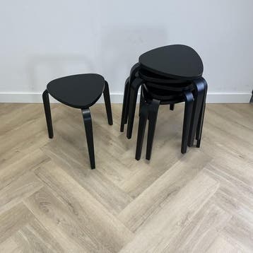Ikea kruk KYRRE (set van 6 stuks) zwart zithoogte 45 cm, Maison & Meubles