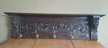 Porte-manteau - Chêne, Chêne/Cuivre.