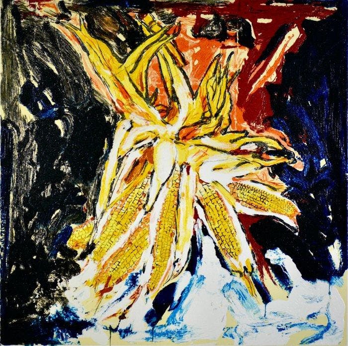 Mario Schifano (1934-1998) - Pannocchie, Antiek en Kunst, Kunst | Designobjecten