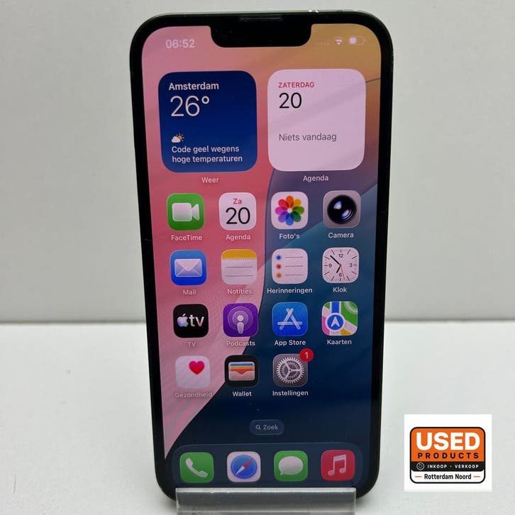 iPhone 13 128GB Groen - Accu 100%, Télécoms, Téléphonie mobile | Apple iPhone, Envoi