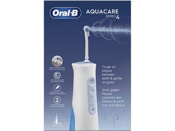 Oral-B AquaCare 4 - Oral Irrigator - Draadloos - Wit Blauw, Verzenden, Zo goed als nieuw