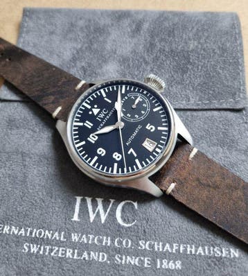 IWC - Big Pilot Steel 46 Mm Black Dial Steel IW5002 First