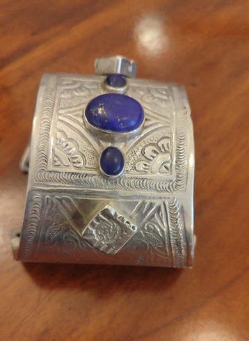Lapis-lazuli - Argent - Bracelet