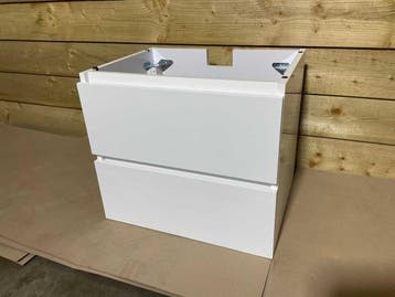 Veiling - Alterna wastafelonderkast 60x46cm softclose wit ge, Maison & Meubles, Salle de bain | Meubles de Salle de bain