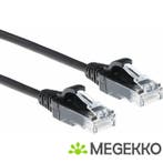 ACT Zwarte 10 meter LSZH U/UTP CAT6 datacenter slimline, Verzenden