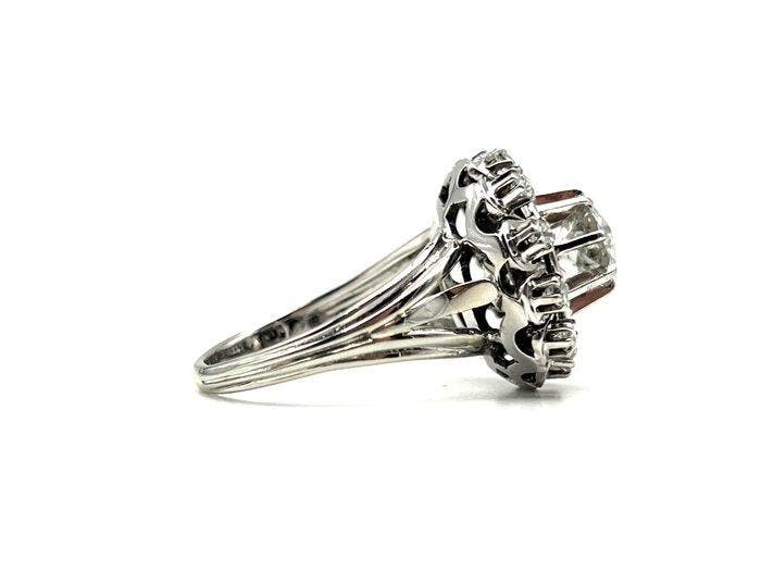 Bague - 18 carats Or blanc, Platine - 1.24ct. tw. Diamant, Bijoux, Sacs & Beauté, Bagues