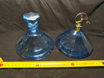 Heinrich hoffmann - Parfumfles (2) - Uraniumglas -, Antiek en Kunst