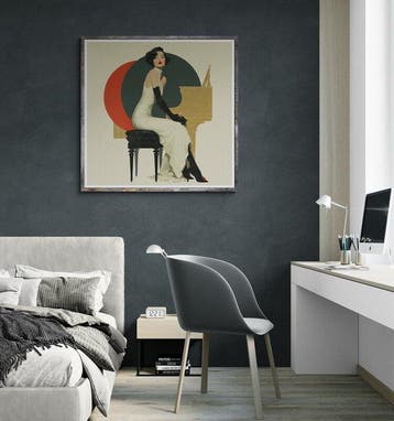 CREATIVE_HUB - The sensual woman in a colours game