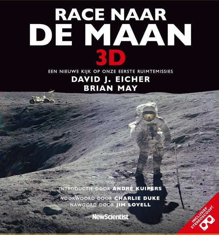 Race naar de maan 3D / Wetenschappelijke bibliotheek / 151, Boeken, Wetenschap, Zo goed als nieuw, Verzenden