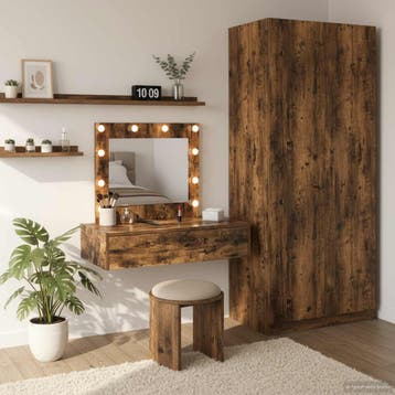 vidaXL Kaptafel Bruin 83 x 40 x 70 cm Bewerkt hout, Verzenden