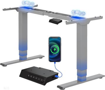FLEXISPOT EC5 Plus bureau, elektrisch, dubbele motor, 3 snel, Verzenden, Nieuw
