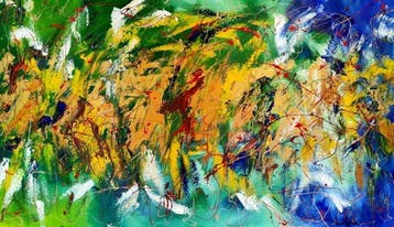 Luc Mora - Gold garden - XXL - No Reserve