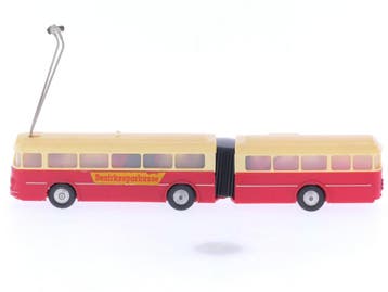 Schaal H0 Eheim 6104 (Brawa) gelede bus crème-rood #5886, Hobby en Vrije tijd, Ophalen of Verzenden, Gebruikt