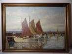 Emil Brehm (1880-1954) - Port de pêche aux voiliers